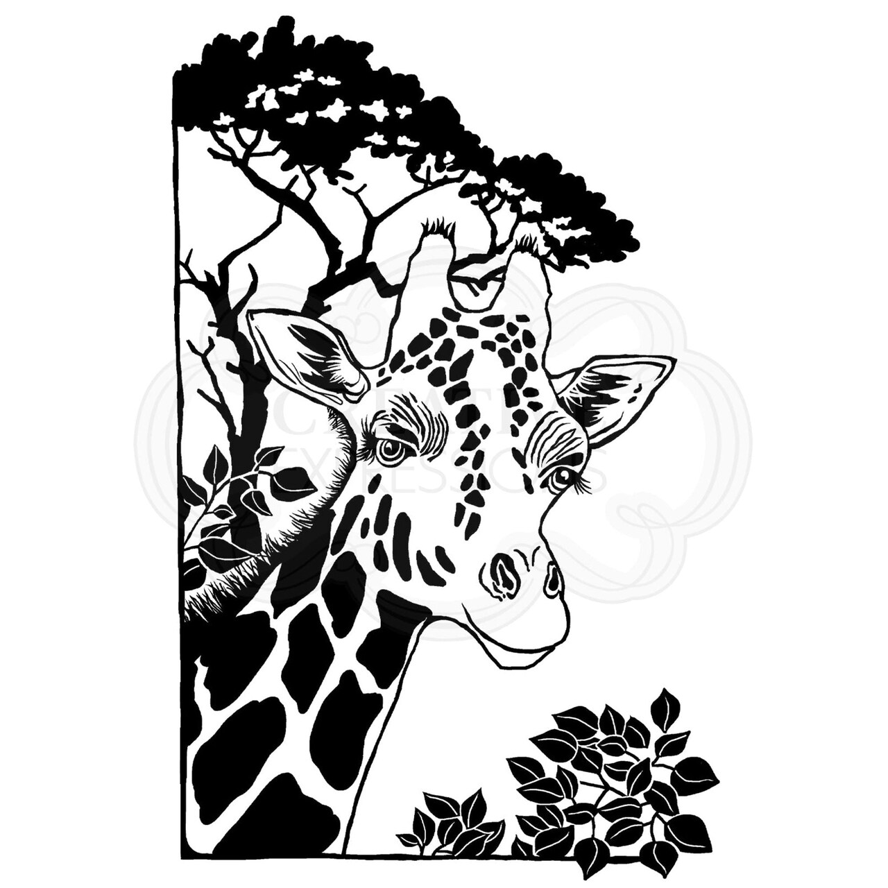 Woodware Craft Collection Woodware Clear Singles Lino Cut - Mr G Raff 4 in x 6 in Stamp
